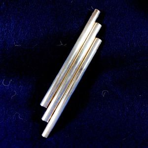 Vintage Silver Tone Pipes Brooch